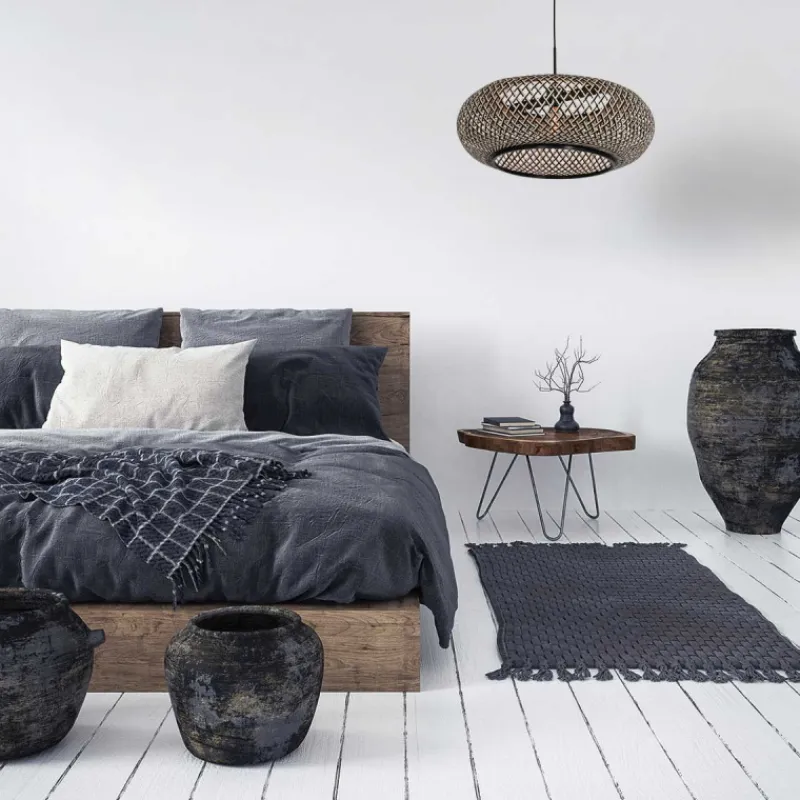 Anne Light & Home Hanglamp Maze Bamboe Ø60cm Zwart/Naturel New