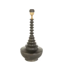 Anne Light & Home Lampvoet Bois Bol Hout Zwart Nee
