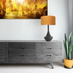 Anne Light & Home Tafellamp Bois Bol Velours Goud Ja Clearance