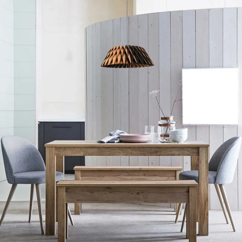 Anne Light & Home Hanglamp Maze Hout Ø46cm Naturel/Zwart Sale