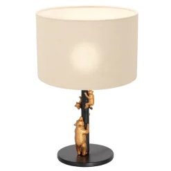 Anne Light & Home Tafellamp Animaux Beren Grof Linnen Wit