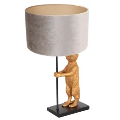 Anne Light & Home Tafellamp Animaux Stokstaartje Velours Taupe