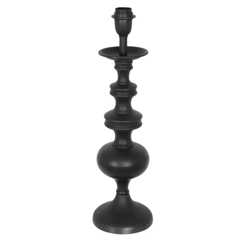 Anne Light & Home Tafellamp Lyons Kandelaar Hout Zwart 54cm