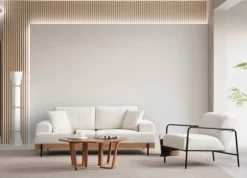 Arabic House Bank Eti Oak 3-Zits Wit