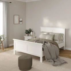 Giga Living Bed Paris Wit Met Lattenbodem 140x190cm - Discount