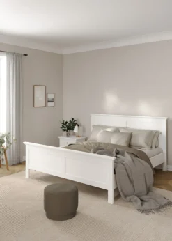 Giga Living Bed Paris Met Lattenbodem - Wit Clearance