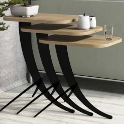 Arabic House Bijzettafel Pion Set van 3 Melamine