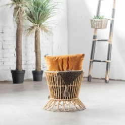 Het Mandenhuys Bijzettafel Rotan Blond Online