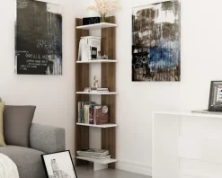 Arabic House Boekenkast Als Walnoot/Wit Best