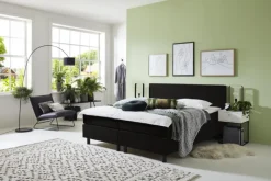 GM Boxspring Vienna Zwart 140x200cm - Giga Meubel Discount