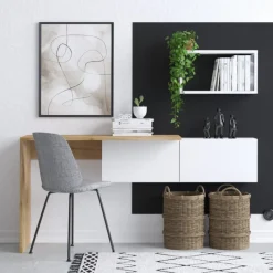 Arabic House Bureau Tiff Naturel/Wit met Wandschap