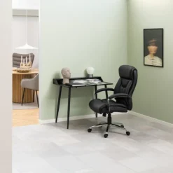 Giga Living Bureaustoel Bjorna Zwart Pu -