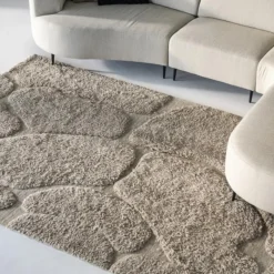 By-Boo Vloerkleed Kala Wol 160x230cm Taupe Outlet