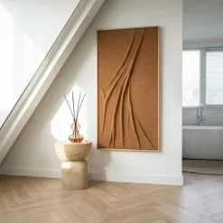 By-Boo Wanddecoratie Veck 70x140cm Caramel