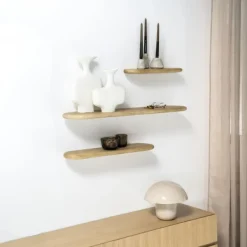 By-Boo Wandplank Tre Small Hout 49cm