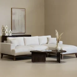 Giga Meubel Chaise Longue Bank Bordeaux 3-zits Rechts - Beige Hot