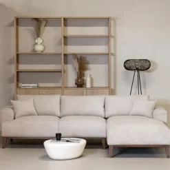 Giga Meubel Chaise Longue Bank Bordeaux 3-zits Rechts - Taupe Clearance