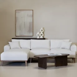 Giga Meubel Chaise Longue Bank Bordeaux 3-zits Links -