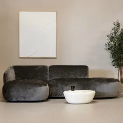 Giga Meubel Chaise Longue Bank Marseille 2,5-zits - Mokka Sale