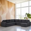 GM Chaise Longue Bank 6-Zits L+R Dortmund Antraciet - Giga Meubel Clearance