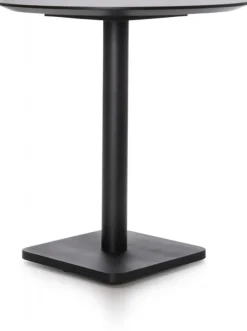 Coco Maison Bistrotafel Brest Marmer /Zwart Ø80cm Lichtgrijs