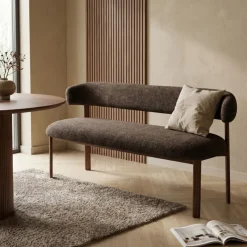 DÉJA Living DÉJA Eetkamerbank Alamo /Walnoot 200cm Taupe Sale