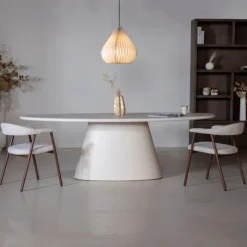 DÉJA Living DÉJA Eettafel Brunn Ovaal 240cm Beige Outlet