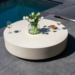 DÉJA Living DÉJA Outdoor Loungetafel Bergby Beige Rond 120cm Discount