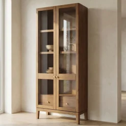 DÉJA Living DÉJA Vitrinekast Navia Eiken Bruin Discount