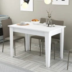 Arabic House Eettafel Kiev met Opbergruimte 110cm Wit Best