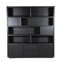 Eleonora Wandkast Helsinki 200x220cm 2-delig 4-deurs 2 laden Zwart Sale