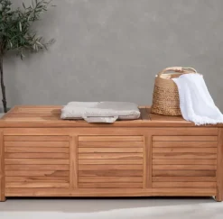 Fjôrd Kussenbox Trento Teak Naturel 130x70x46cm
