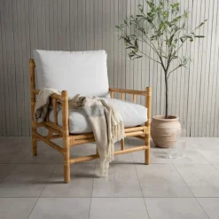 Fjôrd Loungestoel Cane Rotan Naturel Hot