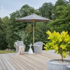 Fjôrd Parasol Cerox ø270cm Grijs Clearance