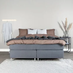 Fjôrd Tweepersoonsbed Älvdalen 180cm Grijs Stof Fast M Discount