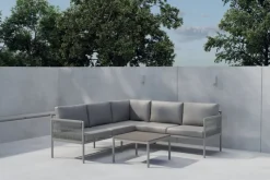 Fjôrd Hoek Loungeset Kos Beige/ Naturel