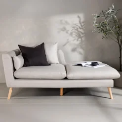 Fjôrd 2-zits Bank Tacoma Licht Houtlook Linnen Stof Sale