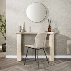 GM Hal/kaptafel Romano Arch Keramiek Travertin - Giga Meubel
