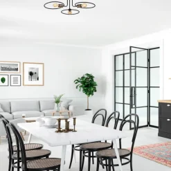 Arabic House Hanglamp Circle 3-Lichts Zwart