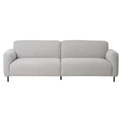 House Nordic Bank Salvador 3-Zits Bouclé Lichtgrijs