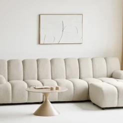 House Nordic Bank Taza 3,5-Zits Modulair met Poef Zand Rechts