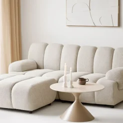 House Nordic Bank Taza 2,5-Zits Modulair met Poef Zand Links New