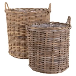 House Nordic Bloemenmand Indo Set van 2 Clearance