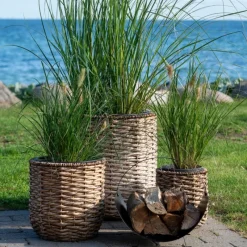 House Nordic Manden Hanoi Water hyacint Naturel Set van 3 Outlet