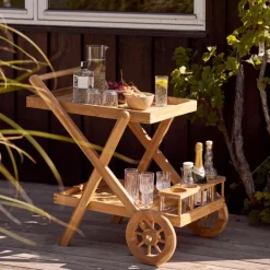 House Nordic Trolley Pasaku Teak Naturel Sale