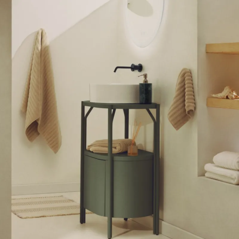 Kave Home Badkamermeubel Arely met Stalen Structuur Gelakt MDF 60x40cm