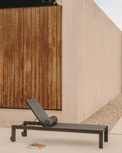 Kave Home Ligstoel Canutells Aluminium Donkergrijs Hot