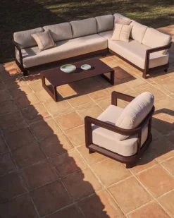 Kave Home Loungeset Nerano Hoekbank Bruin Best