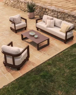 Kave Home Loungeset Nerano 3-Zits Bruin New