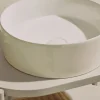 Kave Home Opzetwastafel Ovara Wit Geglazuurd Keramiek Ø36cm New